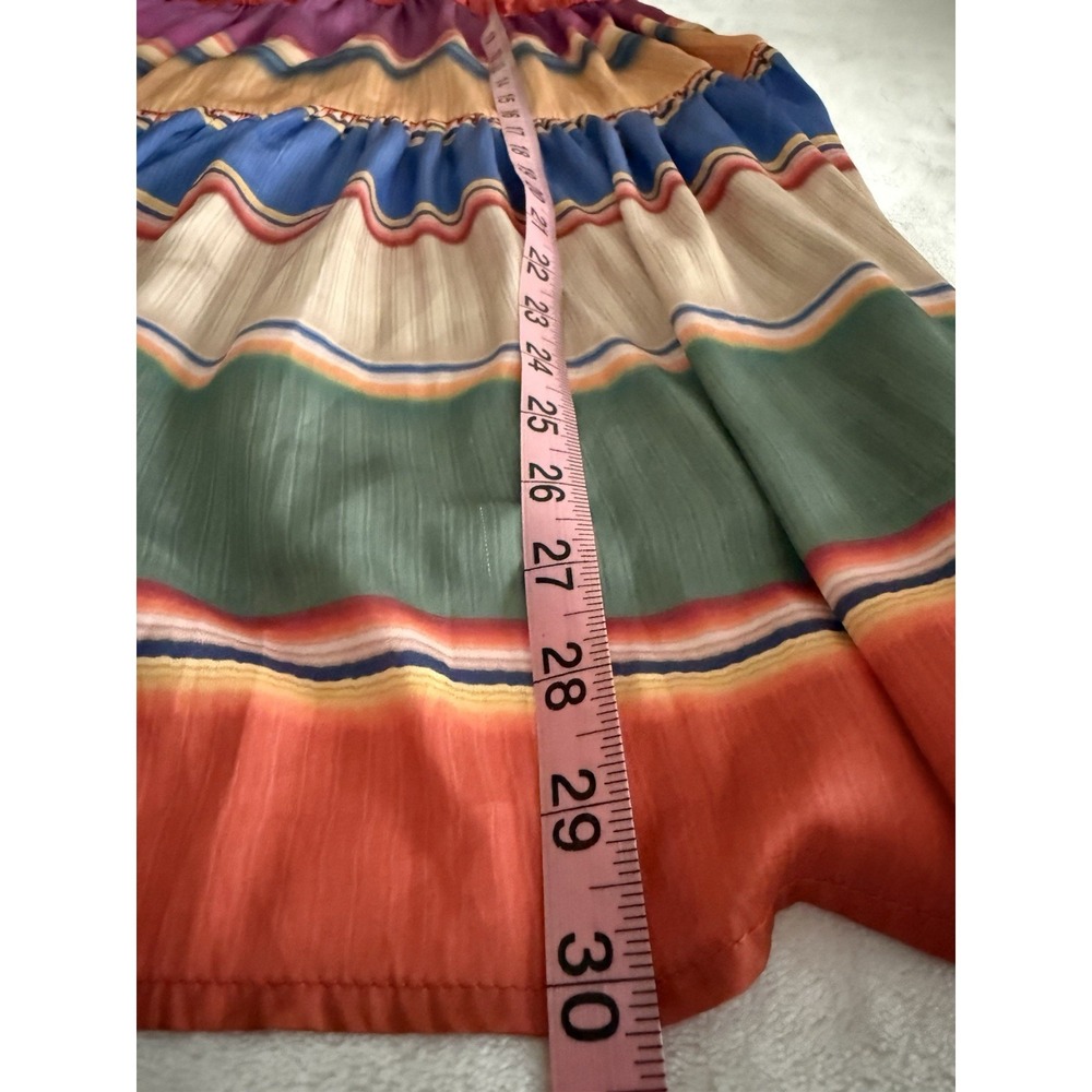 Dear John Dress‎ Small Colorful Stripe Midi Sundress Spaghetti Strap Summer - Picture 6 of 6